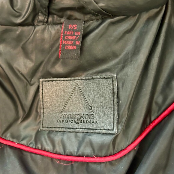 black coat, Rudsak Atelier Noir size small - Picture 11 of 11